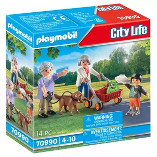 Playmobil Miejskie Życie - Grandparents with Child 70990 - Klocki - miniaturka - grafika 1