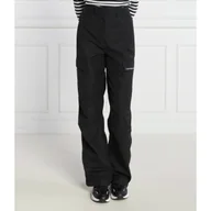 Spodnie damskie - CALVIN KLEIN JEANS Spodnie | Regular Fit - miniaturka - grafika 1