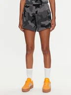 Spodenki damskie - adidas Szorty sportowe Essentials 3-Stripes Camo-Print IX3707 Szary Loose Fit - miniaturka - grafika 1