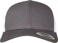 Czapki damskie - Flexfit Unisex Retro Trucker 2-kolorowa czapka baseballowa, ciemnoszary/biały, jeden rozmiar, ciemnoszary/biały, jeden rozmiar - miniaturka - grafika 1