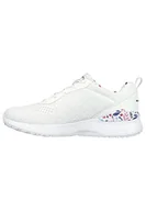 Sneakersy damskie - Skechers Damskie 149756 WMLT Sneakersy, biała siatka/wielokolorowe wykończenie, 7 UK, Wielokolorowe wykończenie z białej siatki, 40 EU - miniaturka - grafika 1