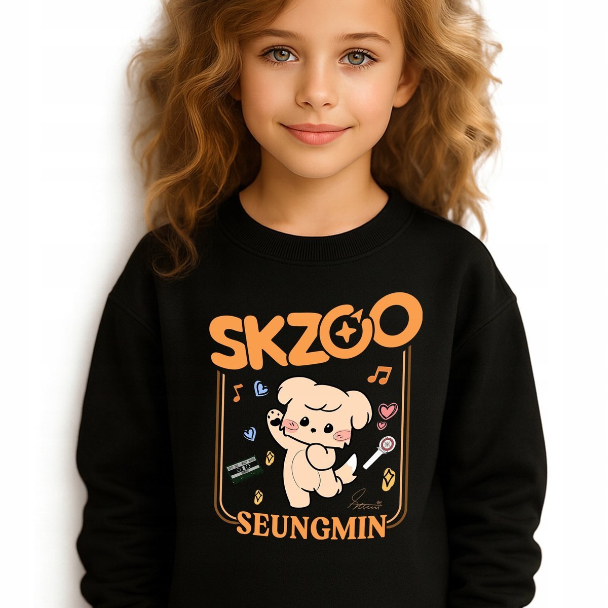 Bluza Dziecięca Czarna SKZOO SEUNGMIN Na Prezent Muzyka KPOP Wz Rozm 152 cm