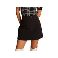 Spódnice - Morgan damska spódnica trapezowa z wysokim stanem JRINA czarna T40, czarny, 38 - miniaturka - grafika 1