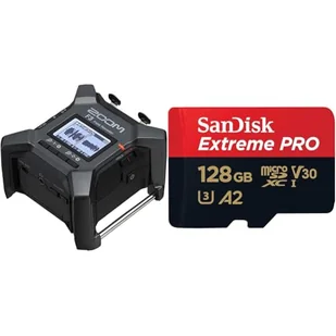 Zoom F3-2-ścieżkowy rejestrator radiowy - 2 przedwzmacniacze, Czarny & Sandisk - Cards SDSQXCD-128G-GN6MA Karta Micro Sd, Czarny, 128 GB - Rejestratory do monitoringu - miniaturka - grafika 1