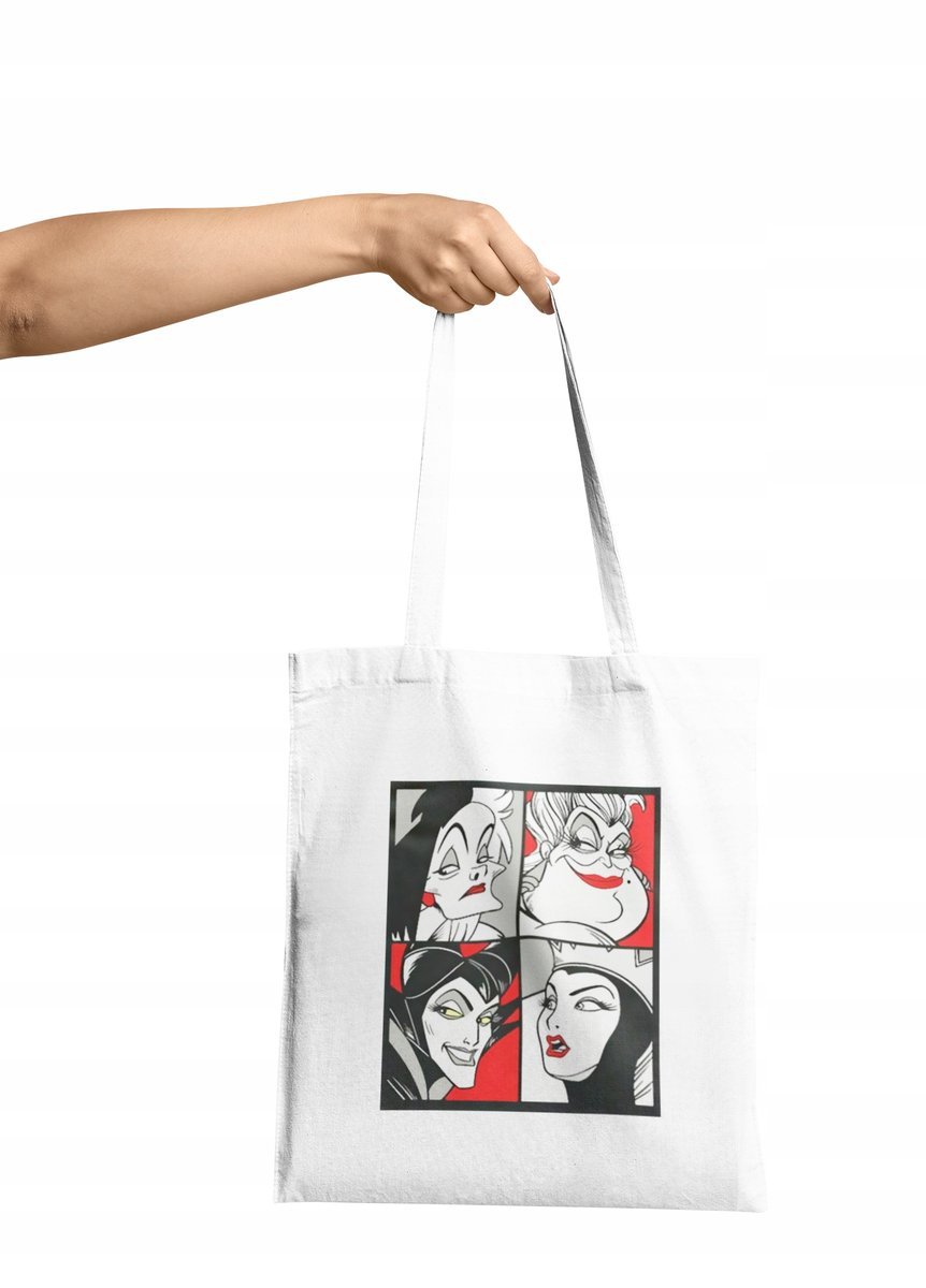 Torba Shopper Materiałowa Na Ramię Prezent Czarownica Czarodziejka Wzór