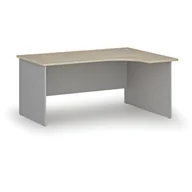 Biurka - Biurko narożne PRIMO GRAY, 1600 x 1200 mm, prawe, szary/dąb naturalny - miniaturka - grafika 1