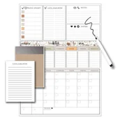 Planery - Duży Planer Kalendarz Tablica magnetyczna na lodówkę Pisak + Notes - miniaturka - grafika 1