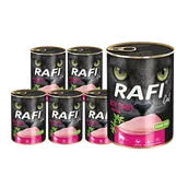 Mokra karma dla kotów - Dolina Noteci RAFI Cat Adult z indykiem 12 x 400g 53514-uniw - miniaturka - grafika 1