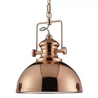 Lampy sufitowe - Searchlight Lampa wisząca Metal industrialna kolor miedzi - miniaturka - grafika 1