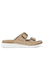 Klapki i japonki damskie - Inblu Klapki CN330100 Brązowy - miniaturka - grafika 1