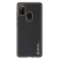Etui i futerały do telefonów - Dux Ducis Yolo eleganckie etui pokrowiec ze skóry ekologicznej Samsung Galaxy M30s czarny - miniaturka - grafika 1