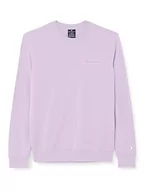 Bluzy męskie - Champion Męska bluza z okrągłym dekoltem Legacy American Classics Heavy Powerblend Terry małe logo z okrągłym dekoltem, lawenda, M - miniaturka - grafika 1