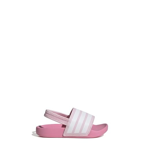 adidas Uniseks - niemowlęta ADILETTE ESTRAP SLIDES INFANTS, Clear Pink/Cloud White/Bliss Pink, 20 EU