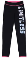 Legginsy - Czarno-różowe legginsy ACTIVE 7-8 lat 128 cm - miniaturka - grafika 1
