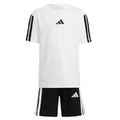 Odzież sportowa dziecięca - adidas Uniseks - dzieci ESSENTIALS T-SHIRT SET, white/black, 4-5 Years - miniaturka - grafika 1