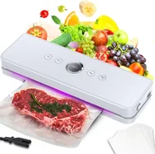 Zgrzewarki do folii i pakowarki próżniowe - Zgrzewarka próżniowa do pakowania żywności Heckermann 2900 Biała - miniaturka - grafika 1