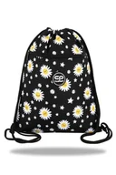 Worki na buty - Worek na obuwie coolpack vert daisy black stokrotki - miniaturka - grafika 1