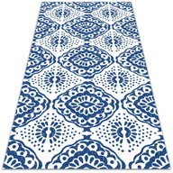 Dywany zewnętrzne - Dywan na taras zewnętrzny Niebieskie wzory 100x150 cm - miniaturka - grafika 1