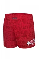 Kąpielówki męskie - Cornette You & Me 2 015/09 Czerwone szorty męskie - miniaturka - grafika 1