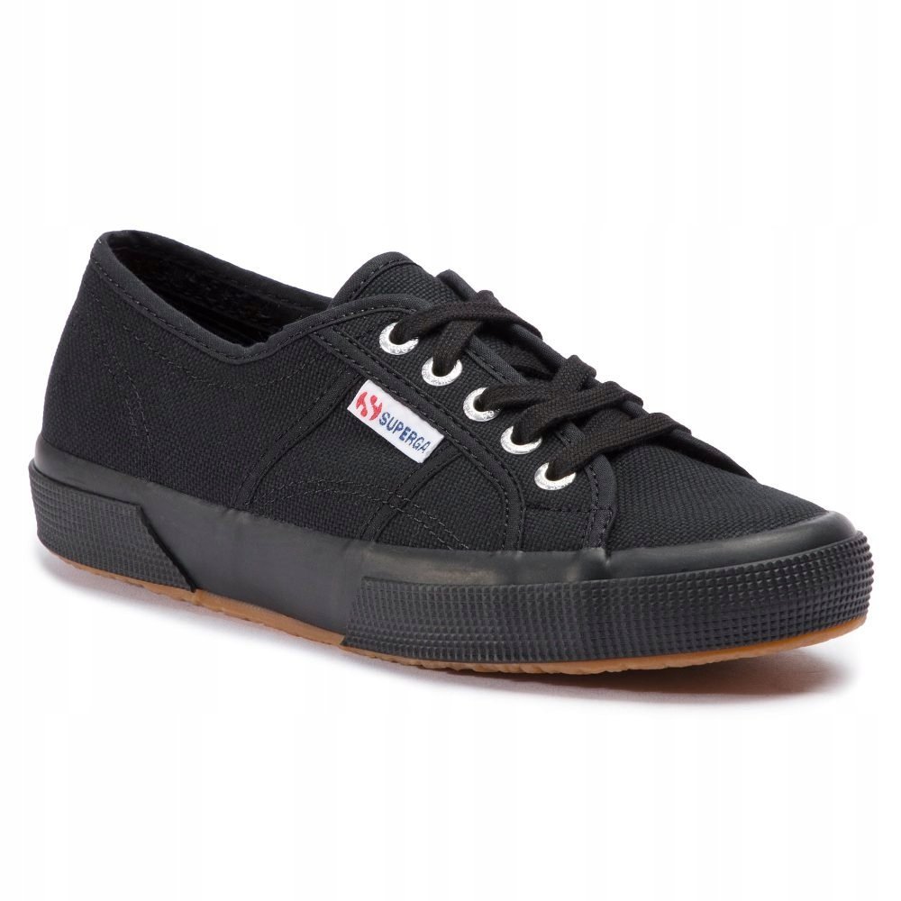 SUPERGA TRAMPKI DAMSKIE CZARNE SZNUROWANE 37 1SSB