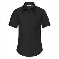 Koszule damskie - FRUIT OF THE LOOM Koszula Damska z Krótkim Rękawem Czarna rozm. L - miniaturka - grafika 1