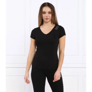 EA7 T-shirt | Regular Fit - Koszulki i topy damskie - miniaturka - grafika 1
