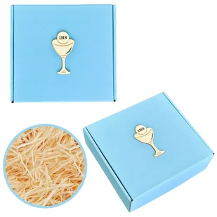 Pudełko prezentowe na KOMUNIE 220x205x70 ozdobne Pierwsza Komunia Święta - Zestawy upominkowe - miniaturka - grafika 1