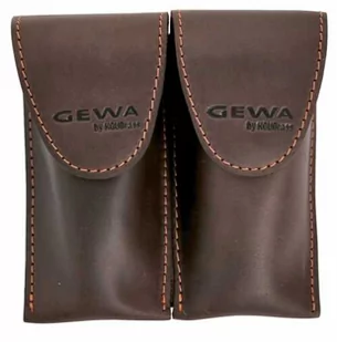 Gewa Mundstücktasche Crazy Horse Waldhorn braun für 2 Mundstücke 720038 - Akcesoria do instrumentów dętych - miniaturka - grafika 1