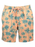 Kąpielówki męskie - Quiksilver Szorty kąpielowe w kolorze pomarańczowo-turkusowym - miniaturka - grafika 1