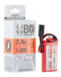 Akumulator Black Ops Lipo 7.4V 1000mah 25C 12.5x35x61mm - 1 Stick - Amunicja i osprzęt ASG - miniaturka - grafika 1