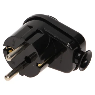 Wtyczka kątowa 2P+Z Schuko z u - Gniazdka elektryczne - miniaturka - grafika 1