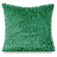 Poszewki na poduszki - Spod Igły i Nitki, Futrzana Poszewka Włochacz  YETI BUTELKOWA ZIELEŃ, 40x40 cm - miniaturka - grafika 1