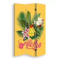 Parawany - Parawan pokojowy FEEBY, Aloha-Hawajska przyroda 3, Dwustronny 110x170cm 3-częściowy - miniaturka - grafika 1