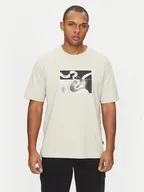 Koszulki męskie - BOSS T-Shirt Barragan 50534919 Beżowy Relaxed Fit - miniaturka - grafika 1