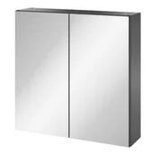 Szafki łazienkowe - Szafka lustrzana Aruna 55 cm szara - miniaturka - grafika 1