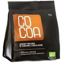 Cocoa JAGODY INKASKIE W SUROWEJ CZEKOLADZIE BIO 70 g - Zdrowa żywność - miniaturka - grafika 1