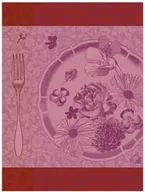 Ściereczki, gąbki, czyściki - Le Jacquard Fran ais Ściereczka kuchenna Fleurs  Croquer Czerwona - miniaturka - grafika 1