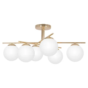Efektowna lampa sufitowa w złotym kolorze K-5424 z serii REA  - Lampy sufitowe - miniaturka - grafika 1