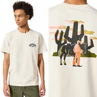 Koszulki męskie - Wrangler GRAPHIC TEE White BIAŁA BAWEŁNIANA KOSZULKA T-SHIRT NADRUK XXL - miniaturka - grafika 1