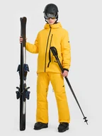 Spodnie narciarskie - 4F Spodnie narciarskie z szelkami membrana 15000 męskie - żółte XL - miniaturka - grafika 1