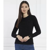 Swetry damskie - POLO RALPH LAUREN Wełniany sweter | Regular Fit | z dodatkiem kaszmiru - miniaturka - grafika 1