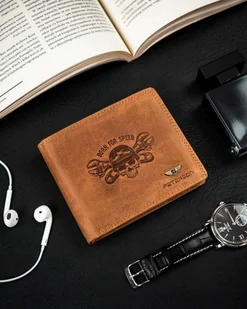 Peterson Portfel Męski Bez Zapięcia Ze Skóry Nubukowej - Portfele - miniaturka - grafika 1