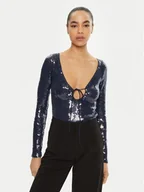 Body - BARDOT Body 59471TB Niebieski Slim Fit - miniaturka - grafika 1