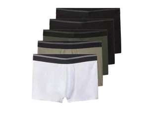 esmara Men Bokserki męskie z bawełną, 5 pary (Czarny/zielony/khaki/biały, 8/XXL) - Majtki męskie esmara Men Bokserki męskie z bawełną, 5 pary (Czarny/zielony/khaki/biały, 8/XXL) - Majtki męskie - miniaturka - grafika 1