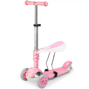 Spokey Tripla Różowy - Hulajnogi - miniaturka - grafika 1