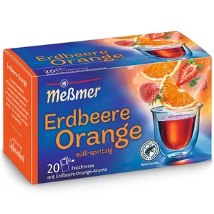 Herbata MESSMER Erdbeere Orange truskawka pomarańcz 20x2,25 45g - Herbata - miniaturka - grafika 1