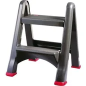 Drabiny - Curver Poland Sp z o o TABORET SKŁADANY CZARNY zakupy dla domu i biura 155160 - miniaturka - grafika 1