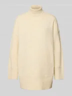 Swetry damskie - Golf o kroju relaxed fit z dzianiny z dodatkiem wełny model ‘AQUARIUS’ - miniaturka - grafika 1