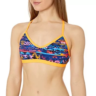 Stroje kąpielowe - Tyr Kiowa Crosscut Tieback Góra bikini Kobiety, orange/multi XS 2020 Bikini BCKI7A802XS-802-XS - grafika 1