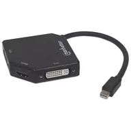 Adaptery i przejściówki - Adapter Av 3W1 Mini Dp Na Vga/dvi/hdmi 1080P/4K - miniaturka - grafika 1